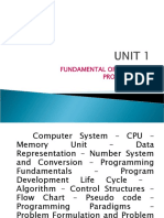 Fundamental of Computer Programming