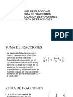 Matematica 1 Suma de Fracciones