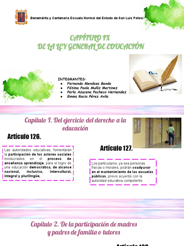 Ley General de Educación | PDF | Educación de la primera infancia