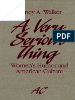 (American Culture Series) Nancy Walker - A Very Serious Thing - Women's Humor and American Culture-University of Minnesota Press (1988) - 000