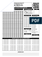 LJK Format Folio f4 Pilihan Ganda Dan Essay