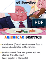 Types of Service, Restaurants & Menus