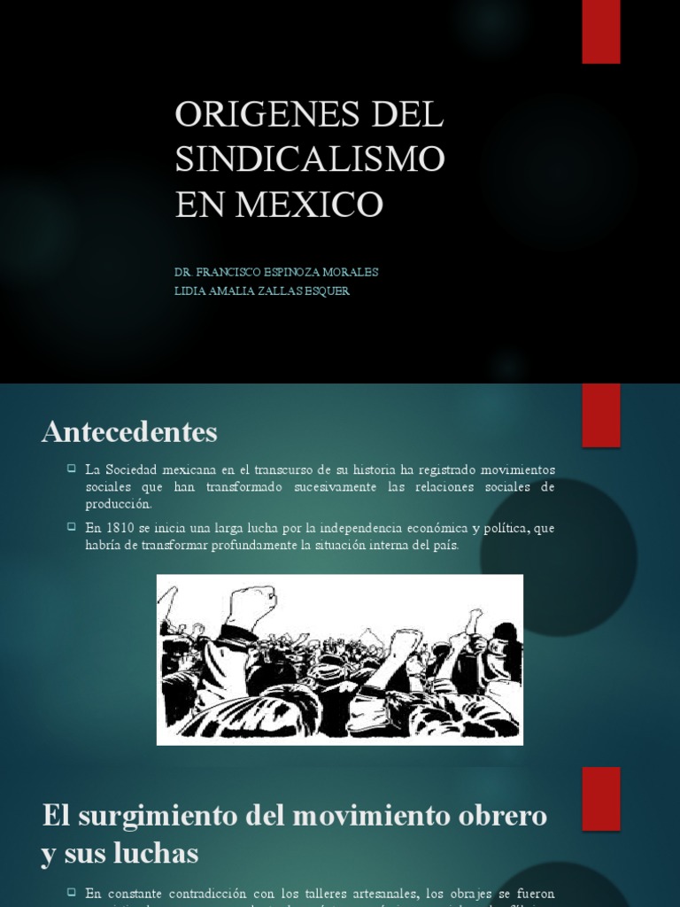 Orígenes del Sindicalismo en México | PDF | México