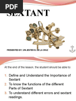 Sextant: Presented By: 2/M Jester B. de La Cruz