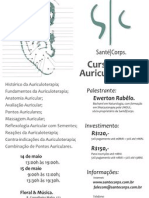 Cartaz: Curso em Auriculoterapia.