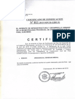 Certificado de Zonificacion Terreno - CHACHAPOYAS