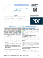 Perioperative Management of Pediatric Trauma Patie