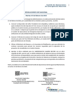 Coe Nacional Resolucion Martes 15 de Febrero Del 2022