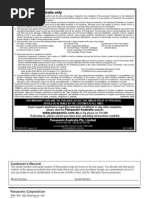 Download Panasonic TH-P46S10A Manual by Chris Colgan SN56613330 doc pdf