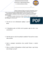 Atividade Discursiva - Literária 2º Ano Médio