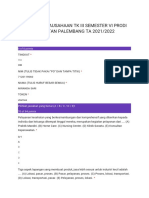 Uas MK Kewirausahaan TK Iii Semester Vi Prodi D3 Keperawatan Palembang Ta 2021/2022