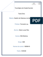 Tarea Extra Unidad 1 Gestion de Sistemas Normalizados