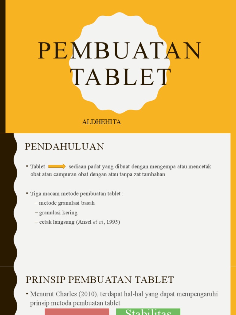 Pembuatan Tablet | PDF