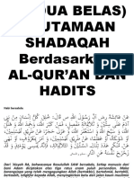 12 Keutamaan Sedekah Berdsrkan Qur'an Hadits