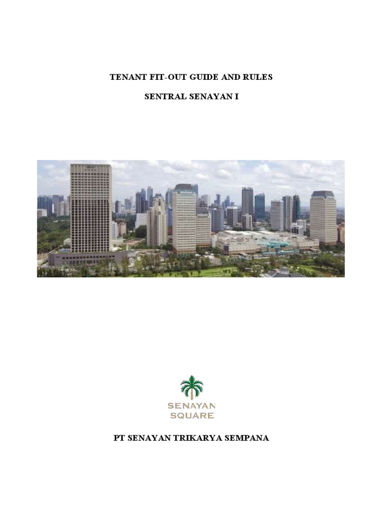 SSI - Tenant Fit Out Guide Rules - 2021 | PDF | Wall | Leasehold Estate