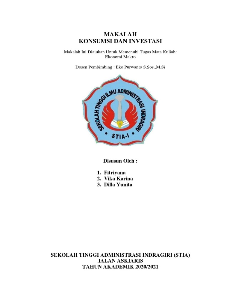 Makalah Konsumsi Dan Investasi PDF