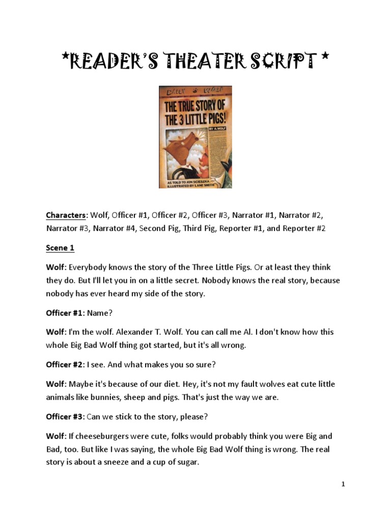 The True Story of the Three Little Pigs | PDF