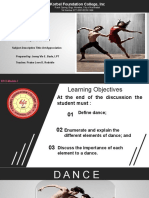 WEEK - 7 Elements of Performing Arts (Dance)