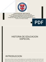 HISTORIA EDUCACION ESPECIAL