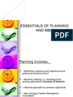 6.) Essentials of Planning and Mbo