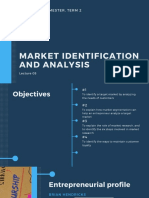 Es 010 - 1St Semester, Term 2: Market Identification and Analysis
