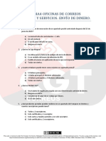TemarioCGT2020 · TEST T4 Oficinas de Correos Productos y Servicios. Envio de Dinero. PDF Licencia