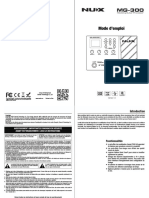 Mode D'emploi NUX MG-300