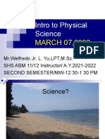 Intro To Physical Science - Chapter 1
