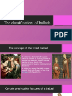 The Classification of Ballads