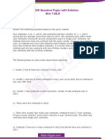 CAT 2020 Question Paper With Solution Slot 1 DILR