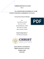 Enterprise Resource Planning Cia 1: A Group Project Proposal Submitted