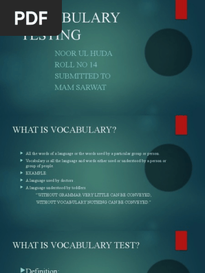 VOCABULARY