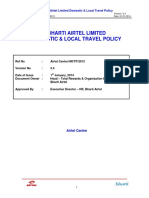 Bharti Airtel Domestic and Local Travel Policy