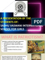 A Presentation by The Students Of:: Sadhu Vaswani International School For Girls