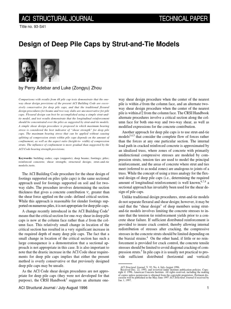 Pile Cap Design Pdf Deep Foundation Stress Mechanics