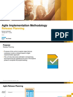 Agile Implementation Methodology: Release Planning