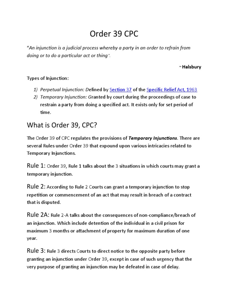 Order 39 cpc pdf