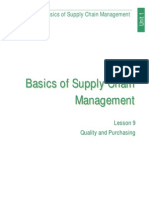 Basics of Supply Chain Managment (Lesson 9)