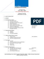 Marden Senior College SGA Meeting Agenda