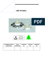 Led 1W Azul: Customer Appoved Signatures Sales Approved Approved BY Checked BY Prepared BY