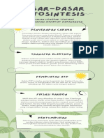 Infografik Biologi Fotosintesis Natural Organik Hijau