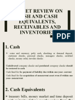 Bullet Review On Cash and Cash Equivalents, Receivables and Inventories