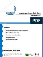 Lingkungan Sistem Basis Data