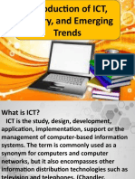 Introduction of ICT, History and Emerging Trends