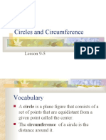 Circles and Circumference: Lesson 9-5