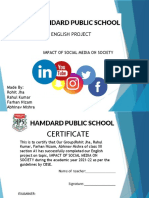English Project: Impact of Social Media On Society