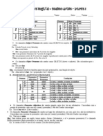 Apostilão - EJA 1 Avaliação - Pronomes - Simple Present