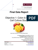 Final Data Report: Objective 1: Colon & Breast Cell Culture Study