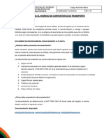 Requisitos para El Ingreso de Contratistas de Transporte I