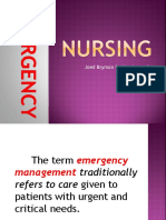Emergency and Disaster Nursing